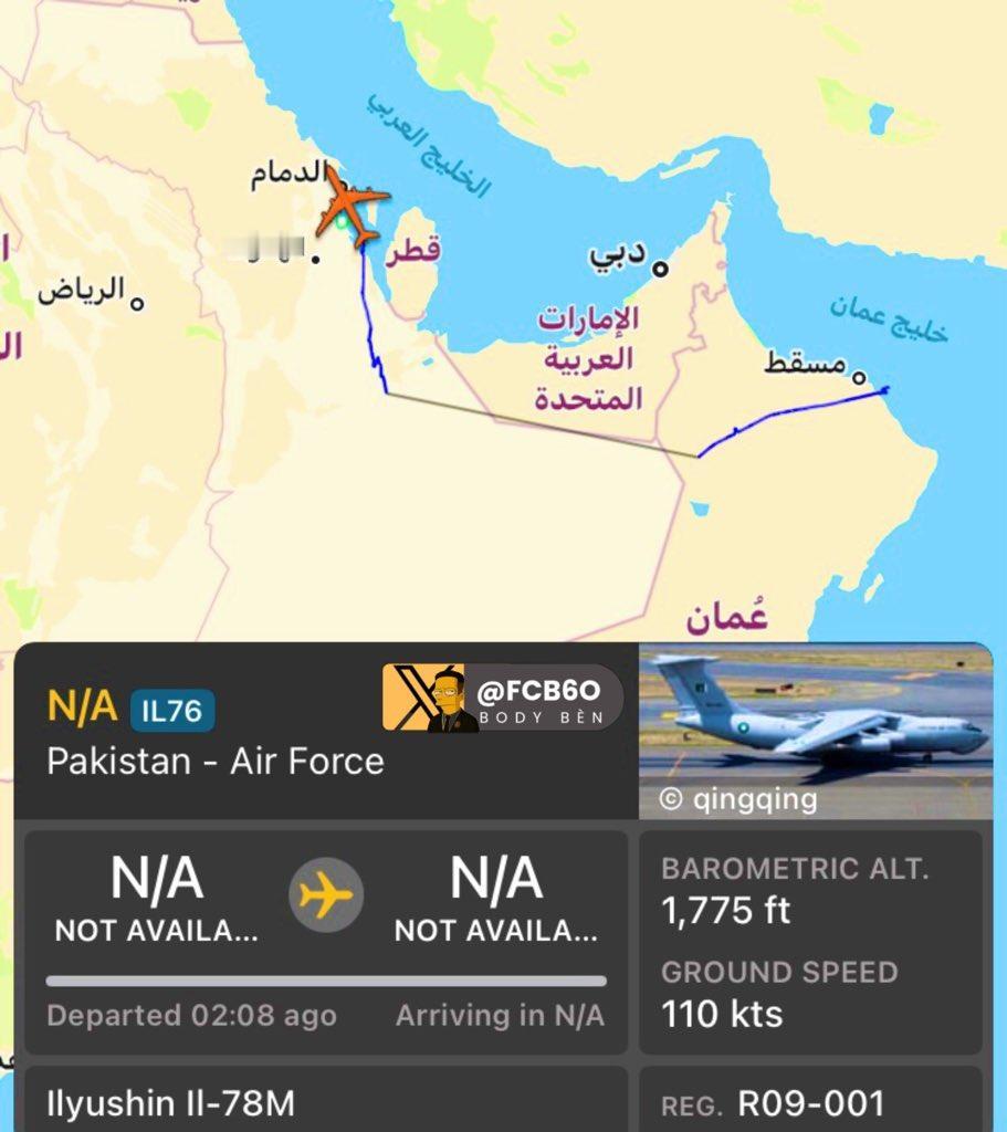 突发！巴基斯坦空军出兵中东，大批预警机，加油机，运输机，战斗机出动！当地时间20