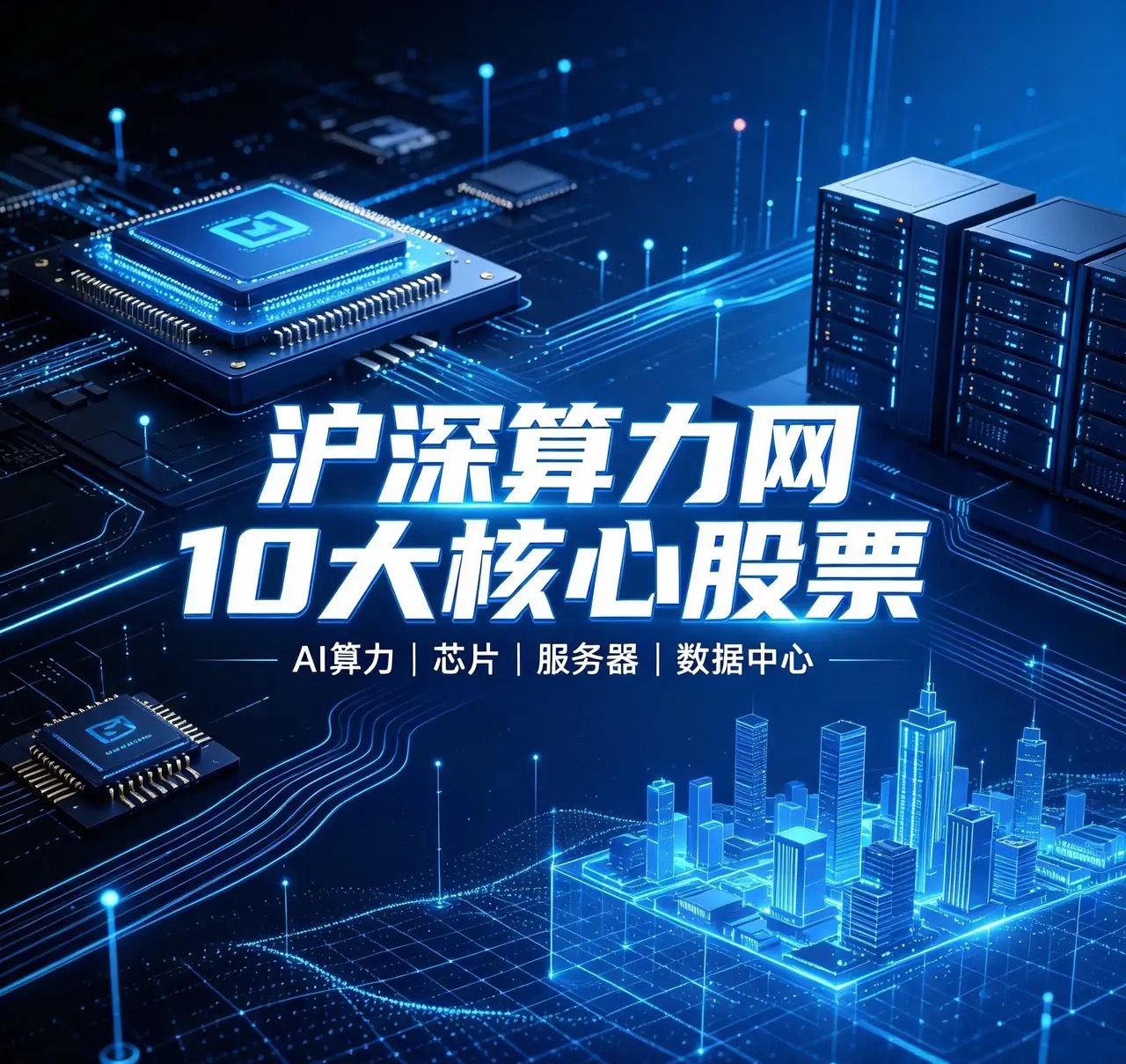 沪深算力网10大核心股票1.海光信息：国产CPU+DCU双龙头，性能对标国际主