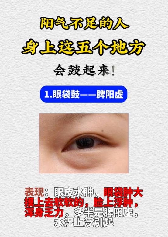 阳气不足有5处鼓胀，对应不同脏腑虚寒