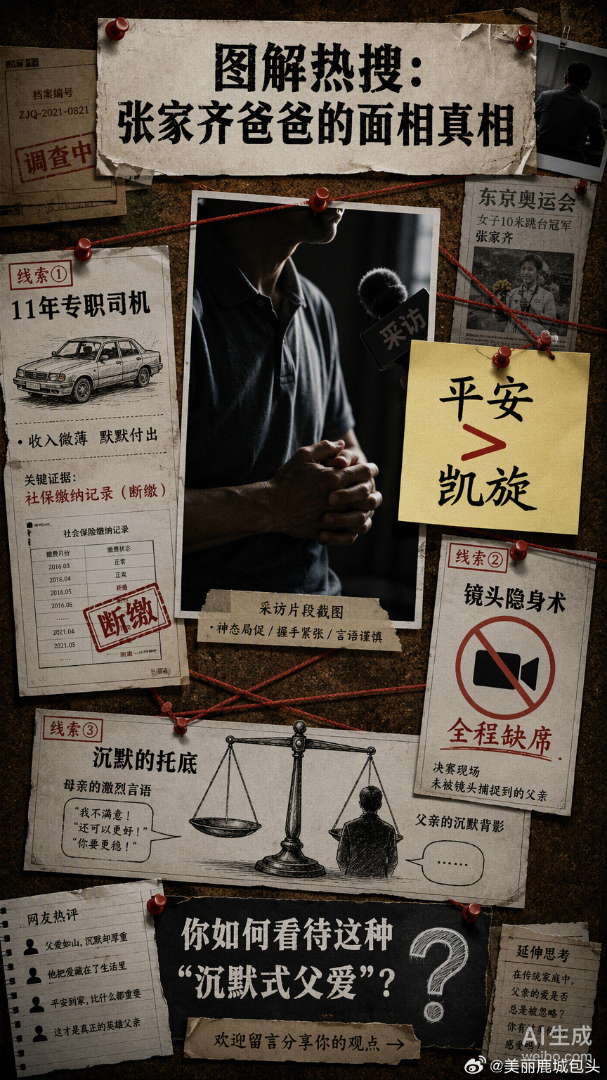 镜头扫过张家齐父亲，很多人第一反应是“木讷”。肤色偏黑，握手紧张，两分钟的采访里只挤得出三句话。这种