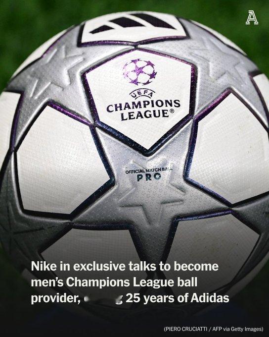 TA消息，耐克正在与欧足联进行独家谈判，有望成为欧足联男子欧冠联赛、欧联杯以及欧