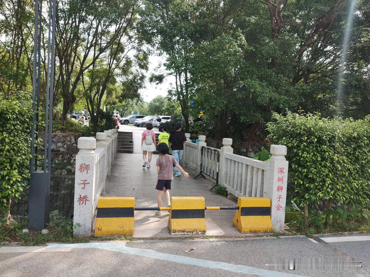 深圳宝安凤凰山下的人才林公园经常有不受规矩的市民骑行电动车入园，最近在所有路口都