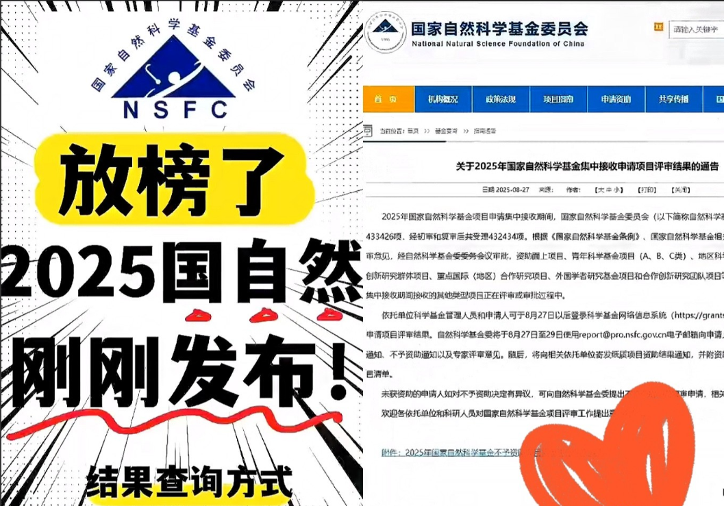 真是让人心跳加速的时刻啊！国家自然科学基金今年又放榜啦～说实话，以前每年这个时候