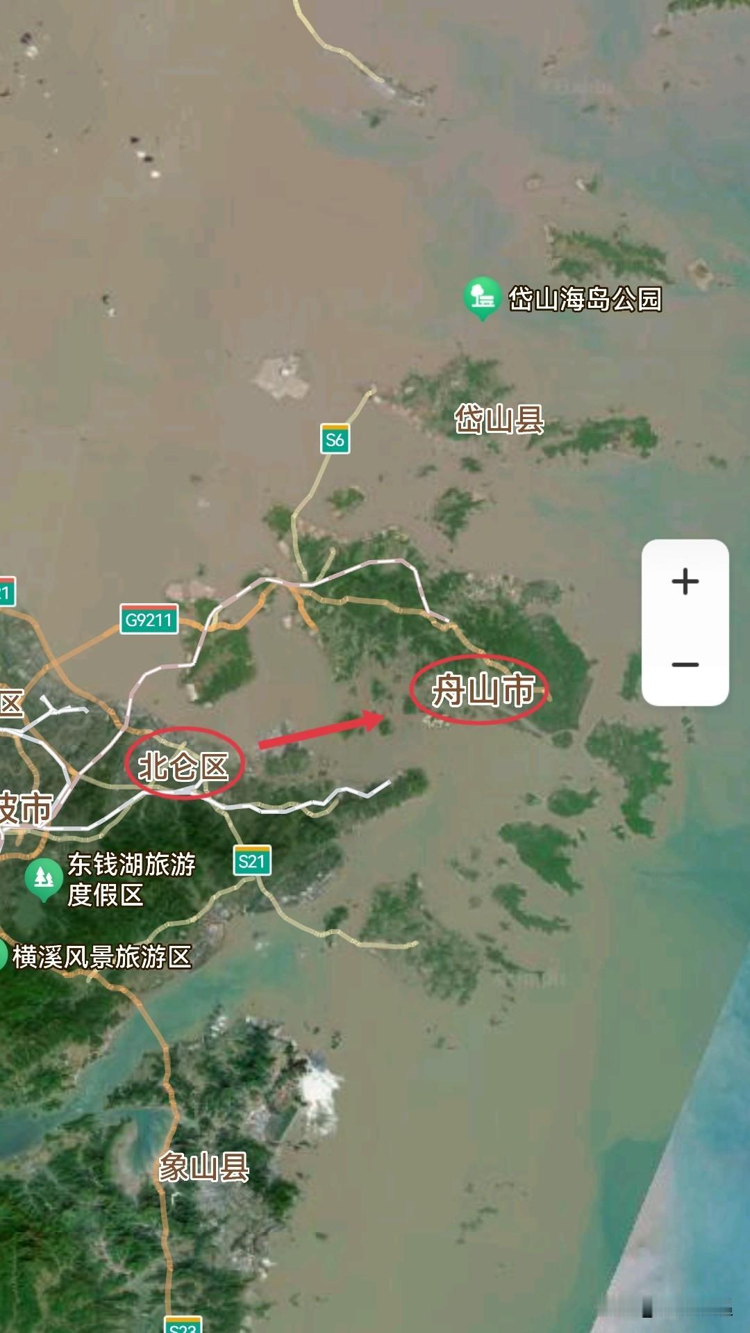 浙江，从宁波北仑区1到舟山市2是常规拔提吗？北仑区，位于宁波东部，与舟山普陀区