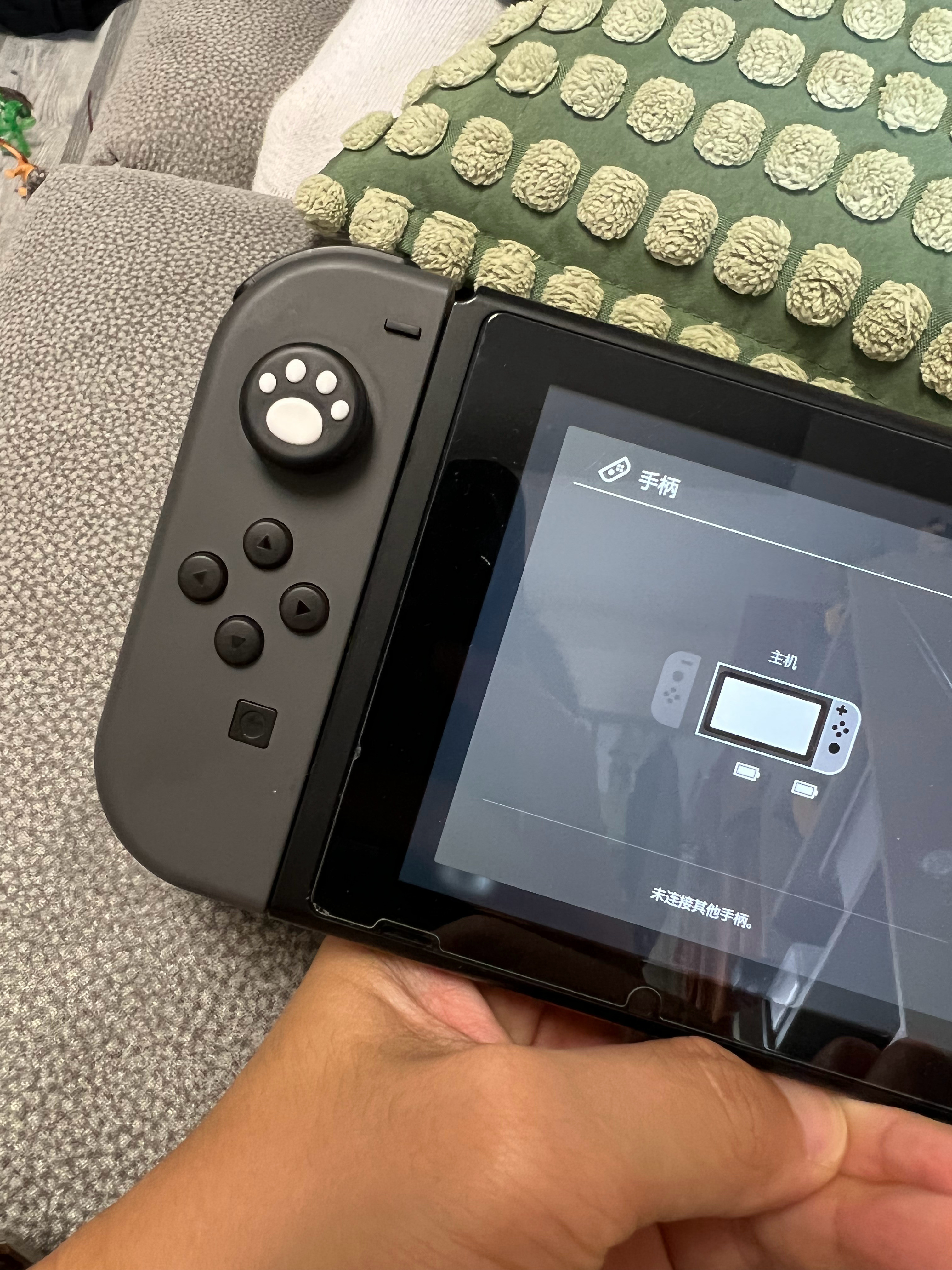 今天玩了一会儿switch突然发现一个手柄不能用了不识别也不充电这个手柄是之前过
