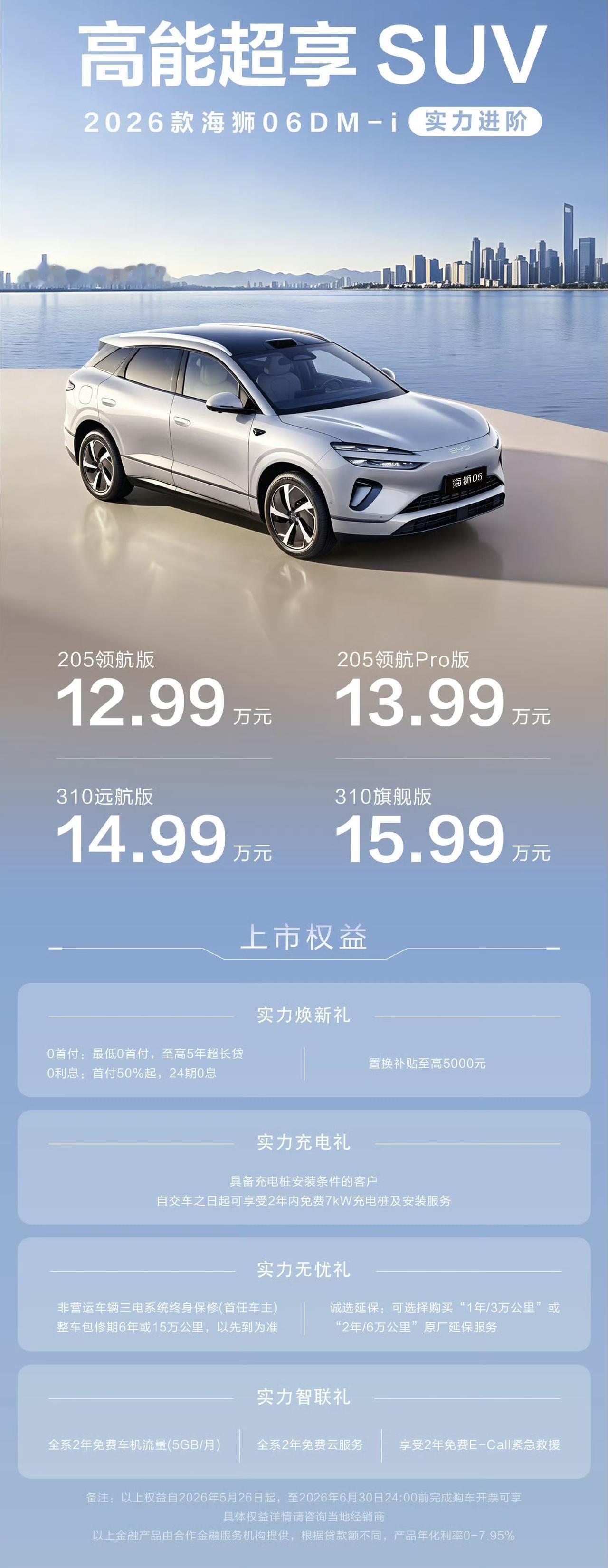 2026款海狮06DM-i来了！205领航版：12.99万元205领航Pr