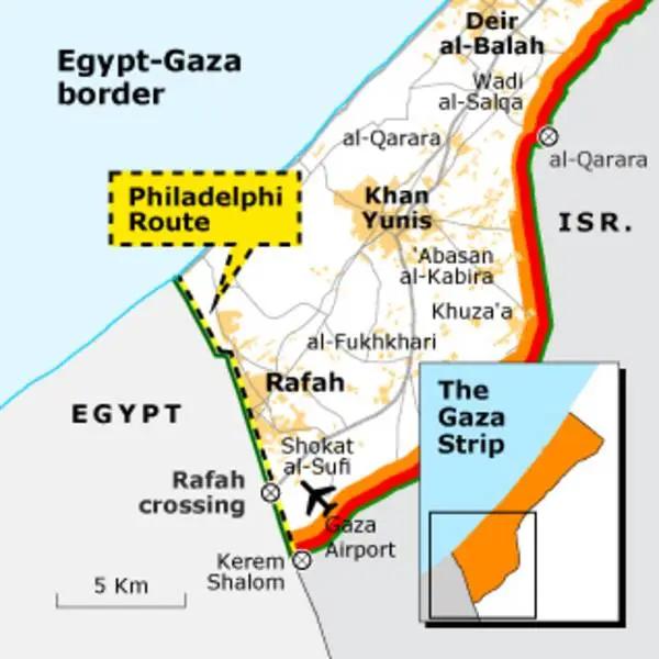 《<em>以色列时报</em>》当地时间1月12日报道称，埃及正加紧对加沙与埃及边境走廊“Phil