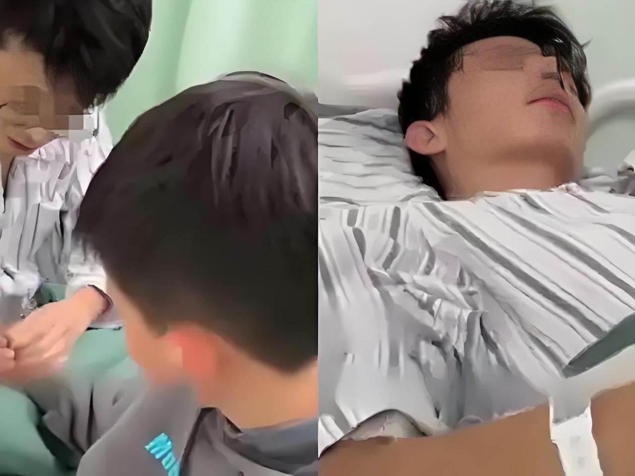 破防了！38岁病危父亲颤抖着给娃剪指甲，癌痛熬2月没哭，见孩子瞬间泪崩！这段河