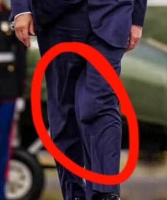 这事要是真的话，那情况可就大条了！美国媒体公布，有人看到特朗普裤子里露出，一