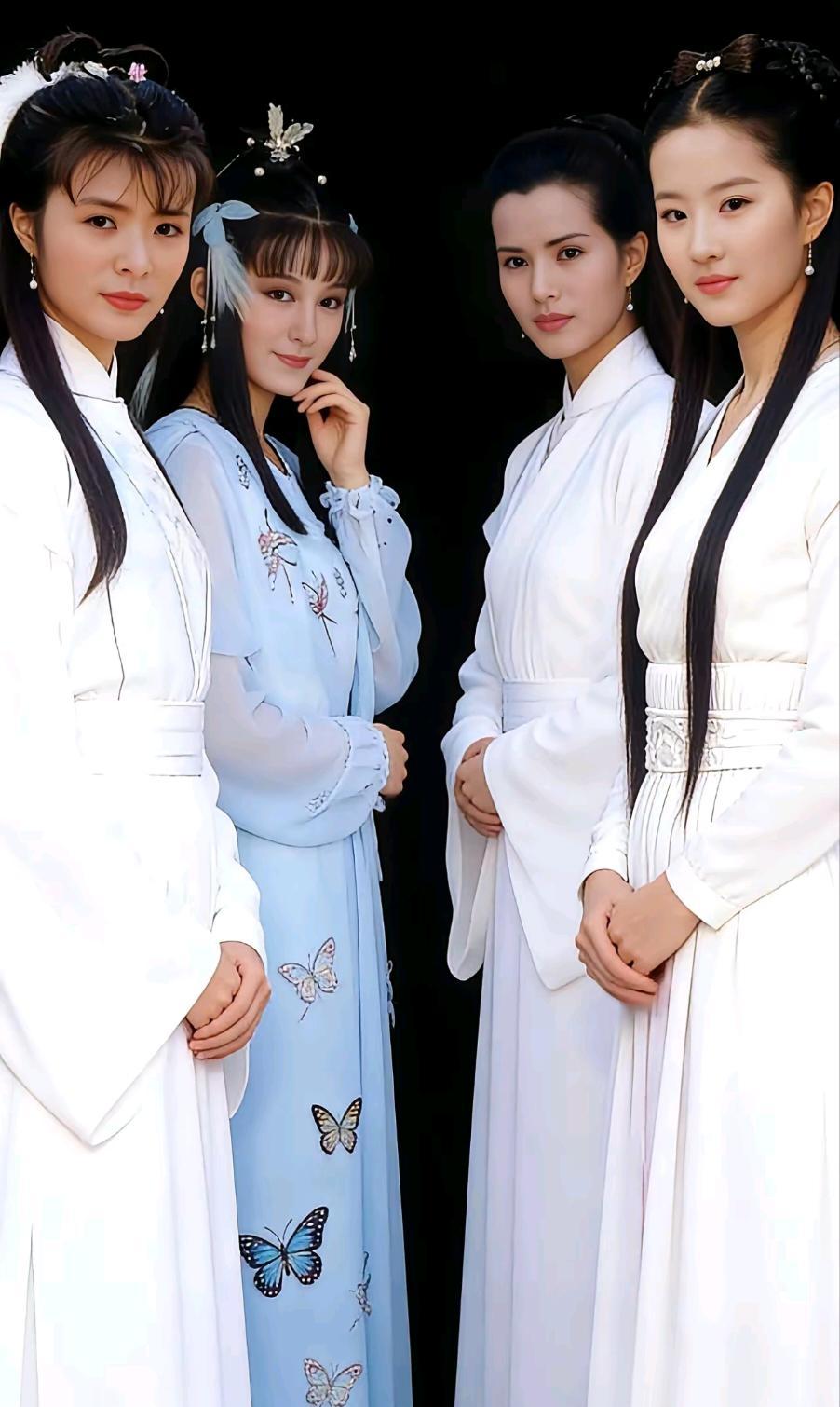 4版小龙女，你觉得哪一版最仙气飘飘最符合原著？在我看来，李若彤仙风神韵演绎得