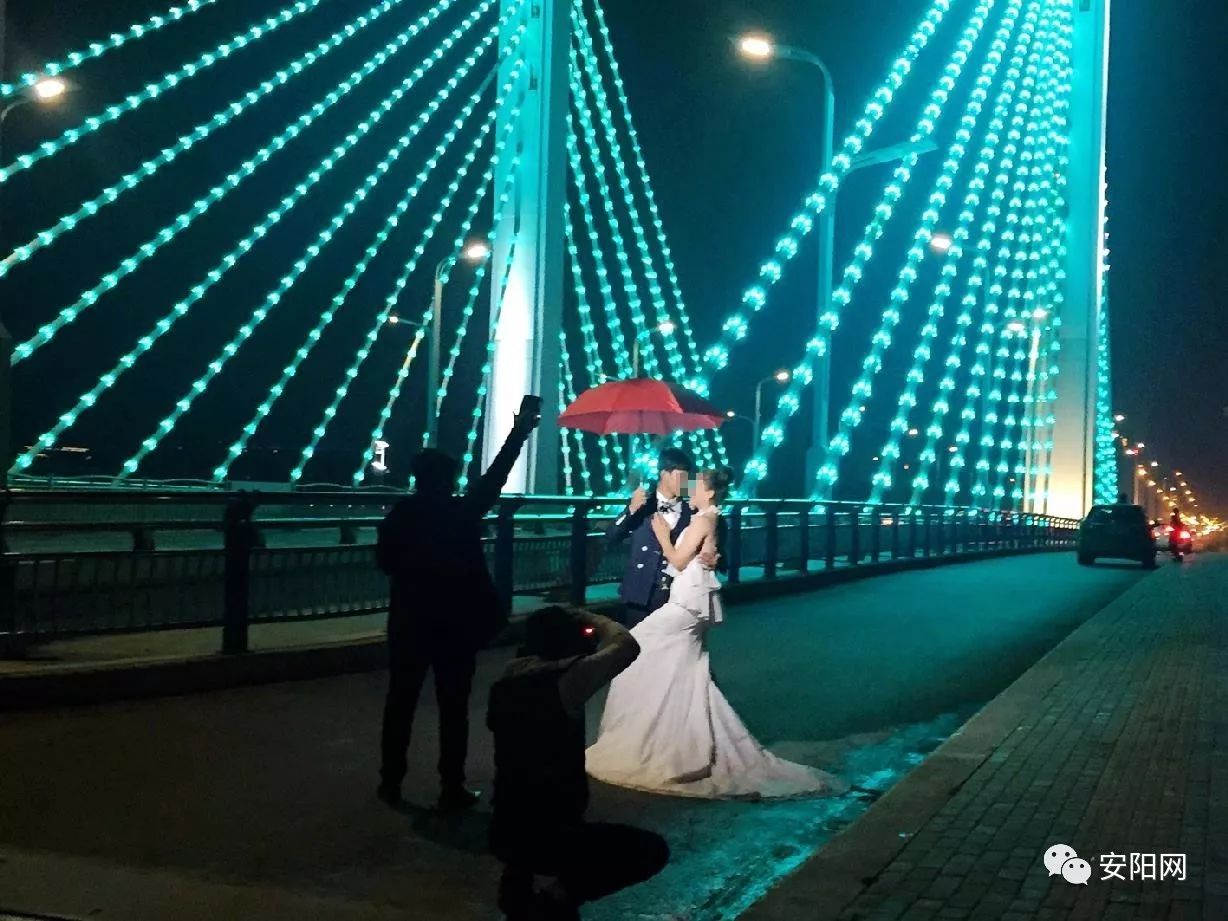 安阳文峰大道东立交桥拍摄婚纱照成时尚? 请考虑下自己和他人的安全图片