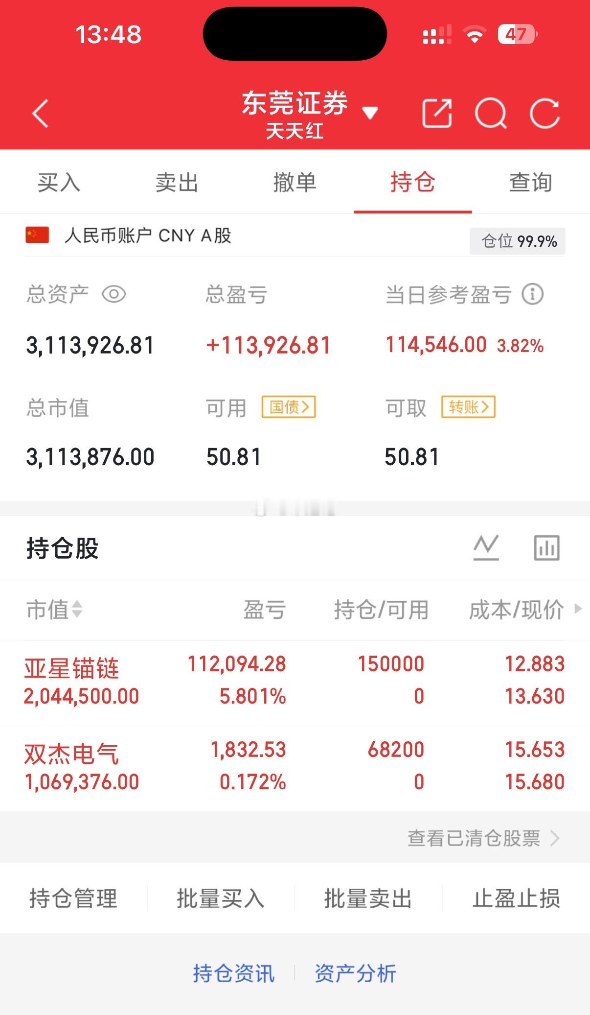 新仓双杰，静待花开！收到的粉丝朋友请点赞回复168