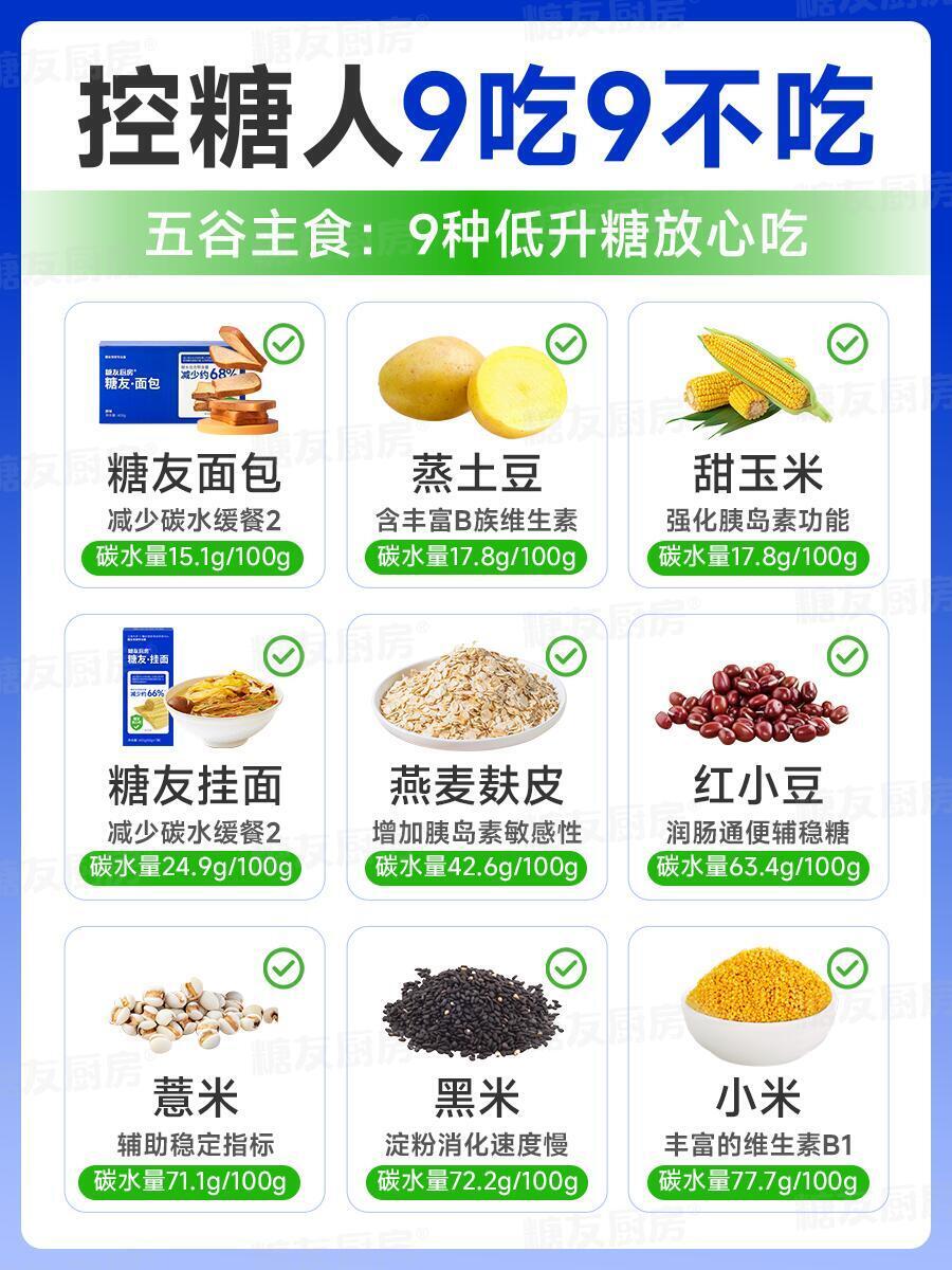 糖友饮食指南，9种低升糖食物放心吃