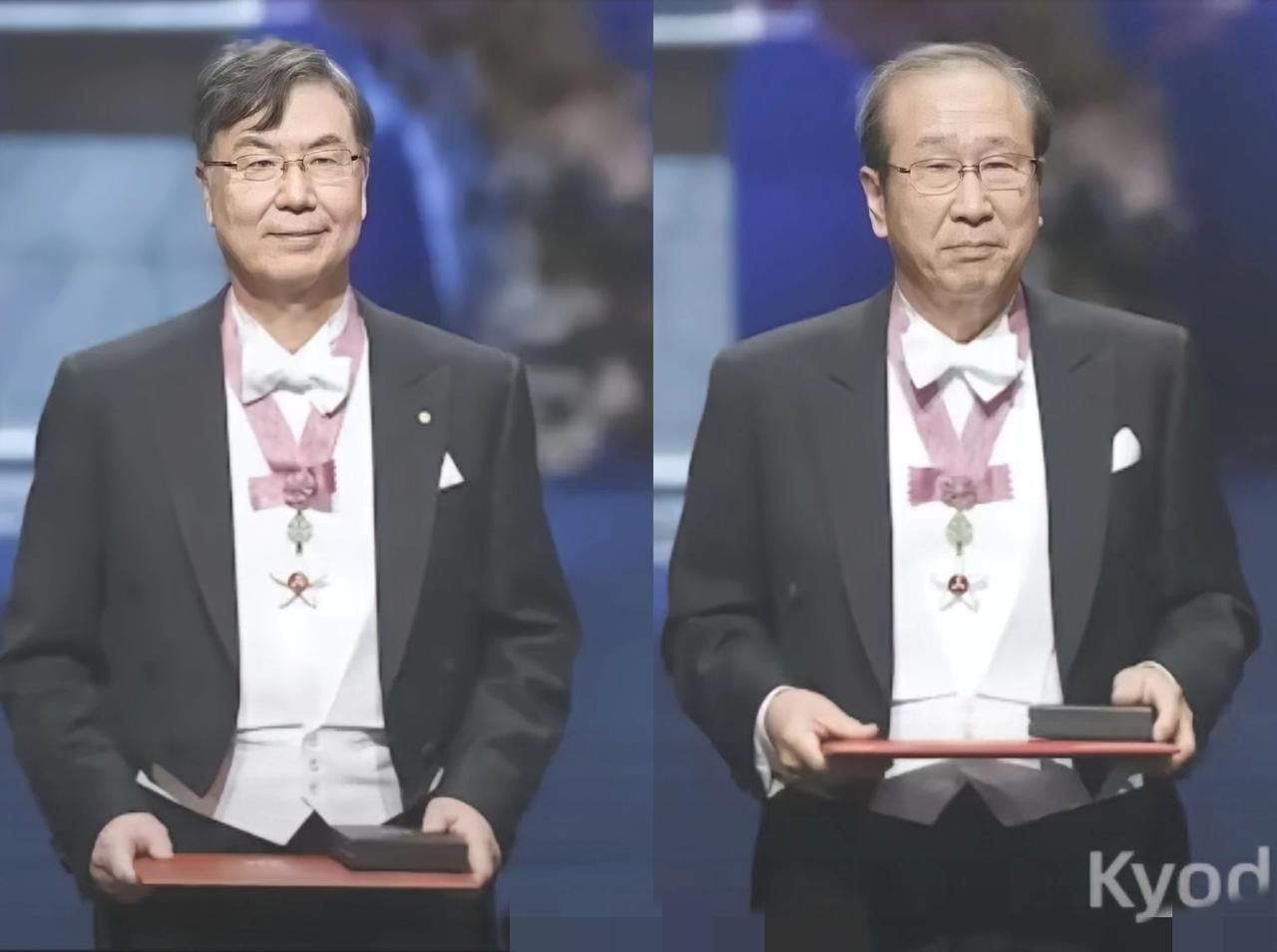 2025诺贝尔颁奖现场，日本坂口志文、北川进到场领奖，与今年获奖科学家、瑞典王室