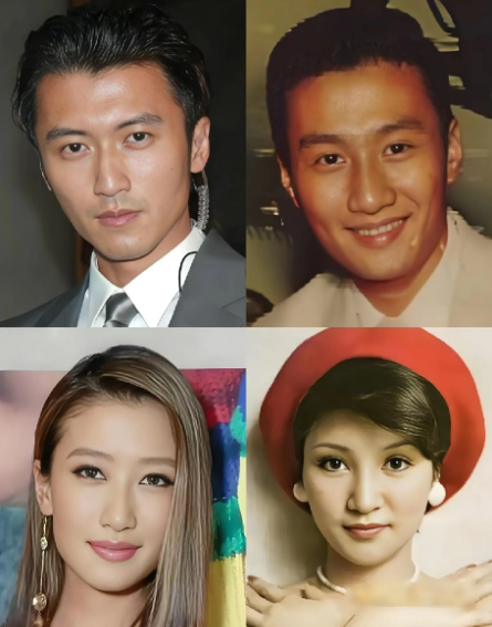 谢贤的基因强大，子女跟爸爸的长相几乎一模一样了，只是又有点遗传妈妈的尖下巴，比