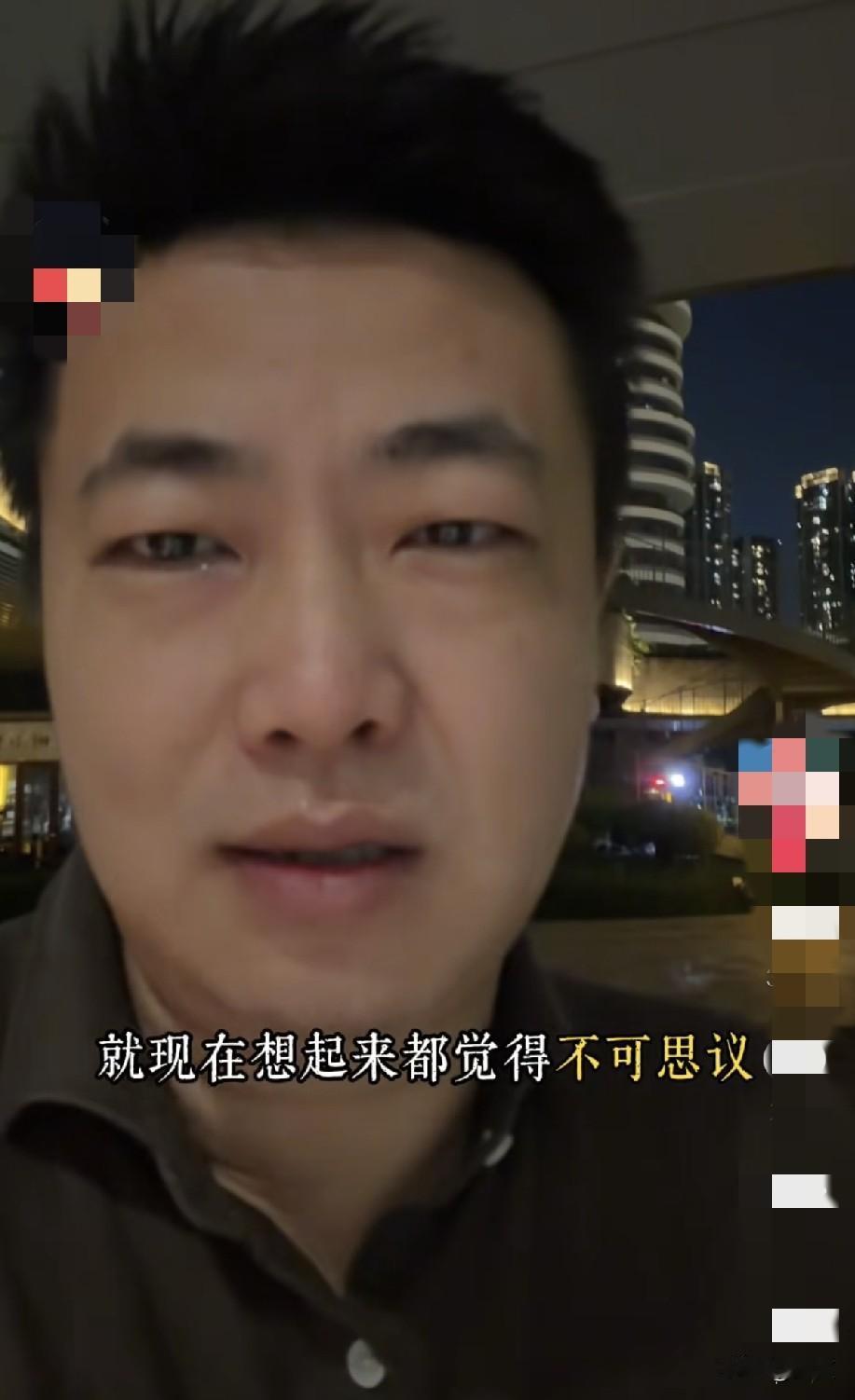 男子说他有一次去要账，推开门，家徒四壁，一个老太太在给一个孩子喂粥。老太太说，