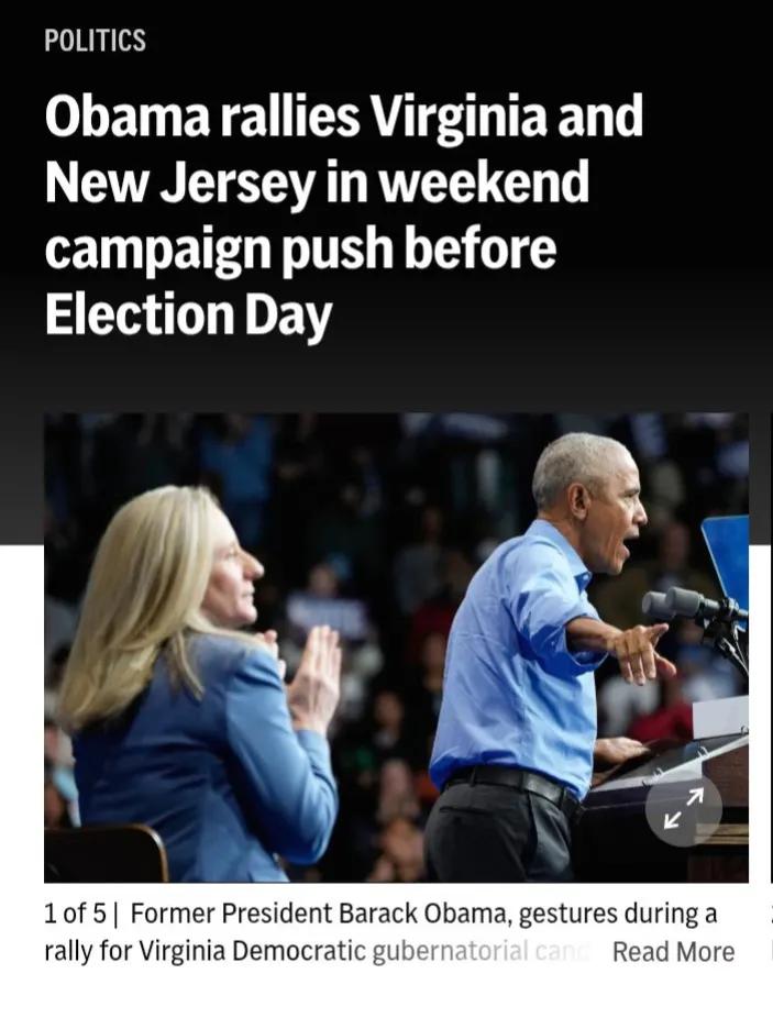 一场美国前总统奥巴马为民主党州长候选人助选的活动，成为批评美国总统特朗普的大会。