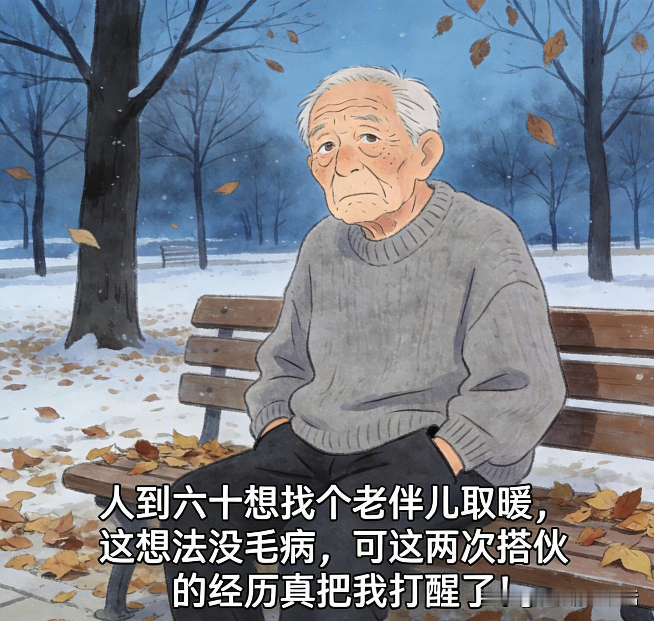 家人们，人到六十想找个老伴儿取暖，这想法没毛病，可这两次搭伙的经历真把我打醒了！