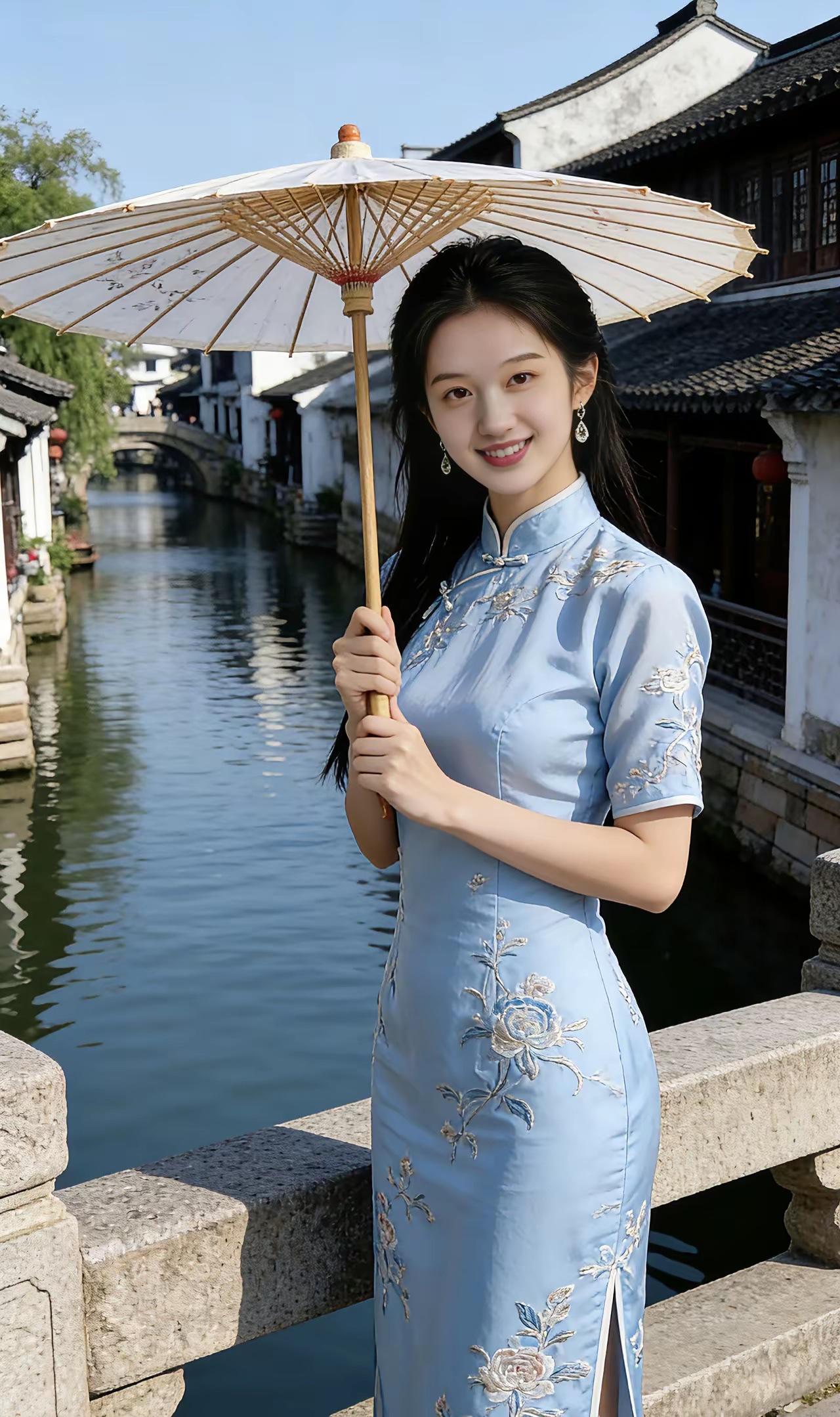 如何用诗词形容女子的美貌?一落索•伞下佳人黛笠轻遮眉妩，步摇微颤露。