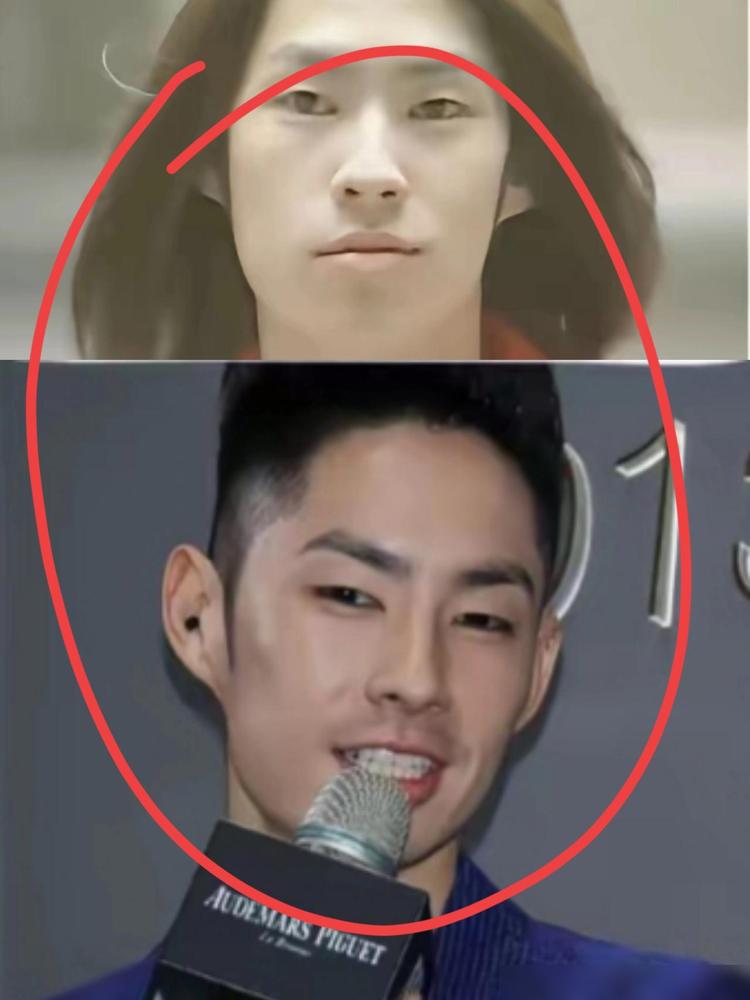 你们发现了吗？拿吴建豪年轻时的照片和现在的照片来对比，我发现一个问题，那就是吴建