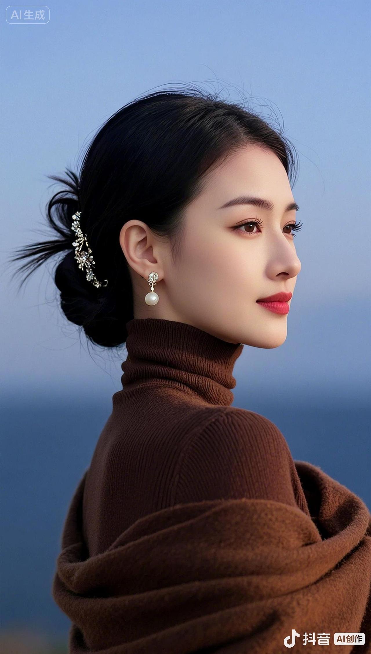 最近迷上利用自然之光拍侧颜氛围感照片。我173cm，在户外穿搭上喜欢用一件大衣