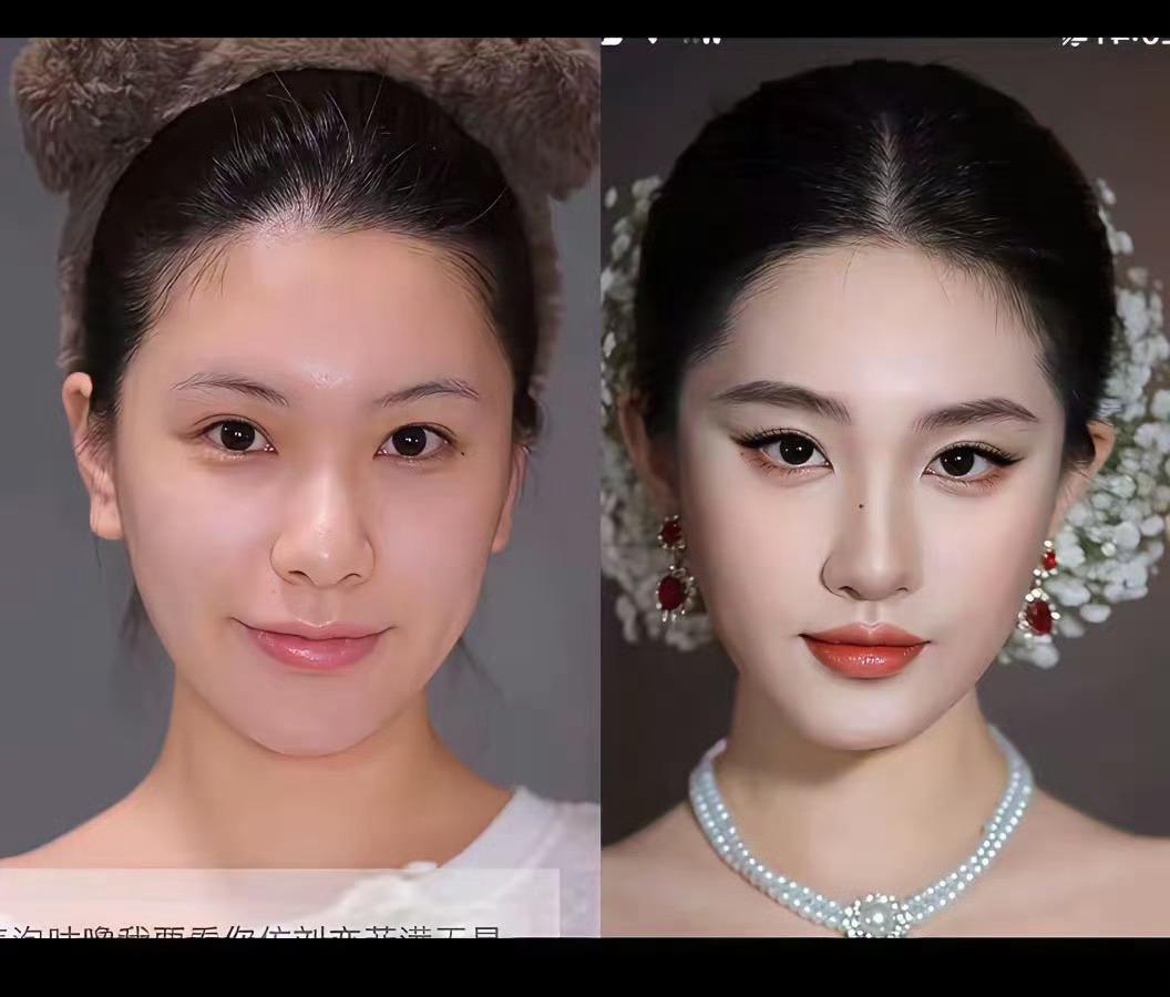 真假刘亦菲，不得不说外在已经接近99%了