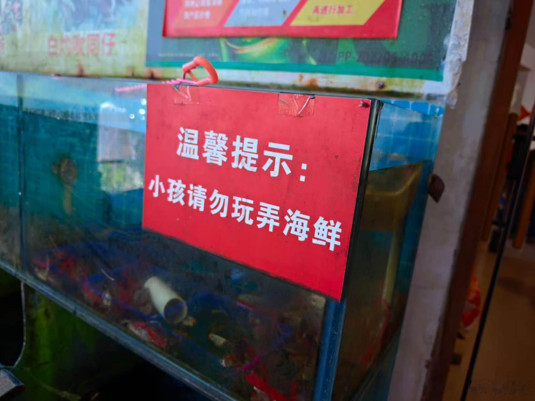 海鲜是用来吃的，不是用来玩的。​​​