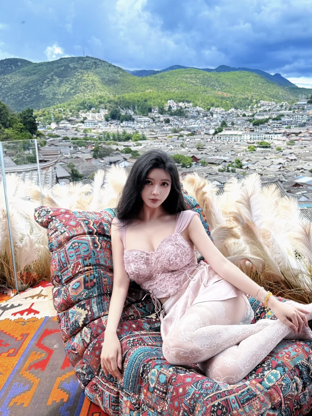 来丽江傍晚别错过山顶这家山咖咖✨
