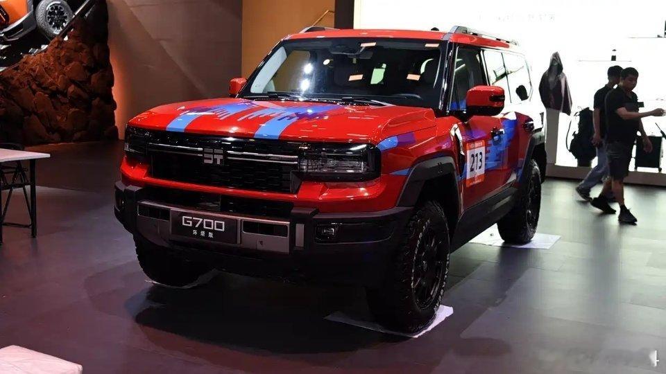 2025成都车展捷途纵横g700带来了三款特别版——环塔版、环塔赛事版、顶火共