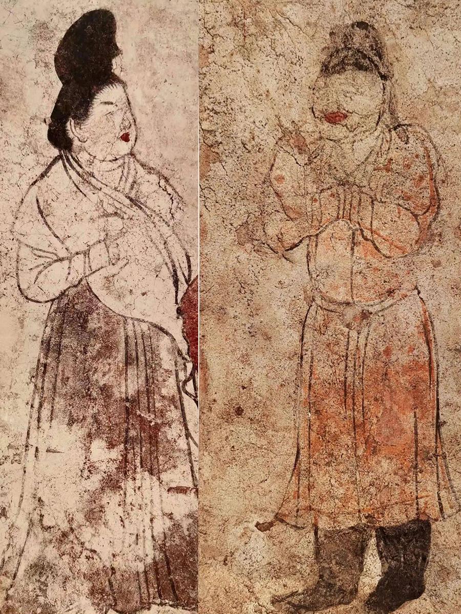 从太子墓壁画中，看唐朝人衣着装束。这系列壁画出自唐章怀太子墓。章怀太子...