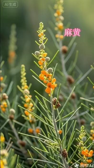 中草药六：【麻黄：传统药材中的“呼吸守护神”】麻黄，作为中药材中的重要药材之