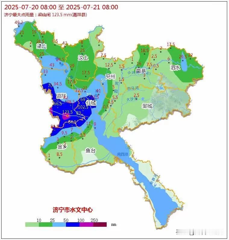 盼了几天的大雨又令人失望了！济宁平均13毫米，兖州仅仅8.9毫米。旱涝不均，老天