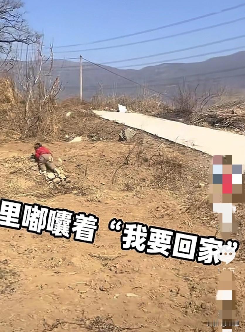一个小伙子春节期间回老家去野外闲逛，就见一个小女孩儿大约两三岁的样子，边走边哭，