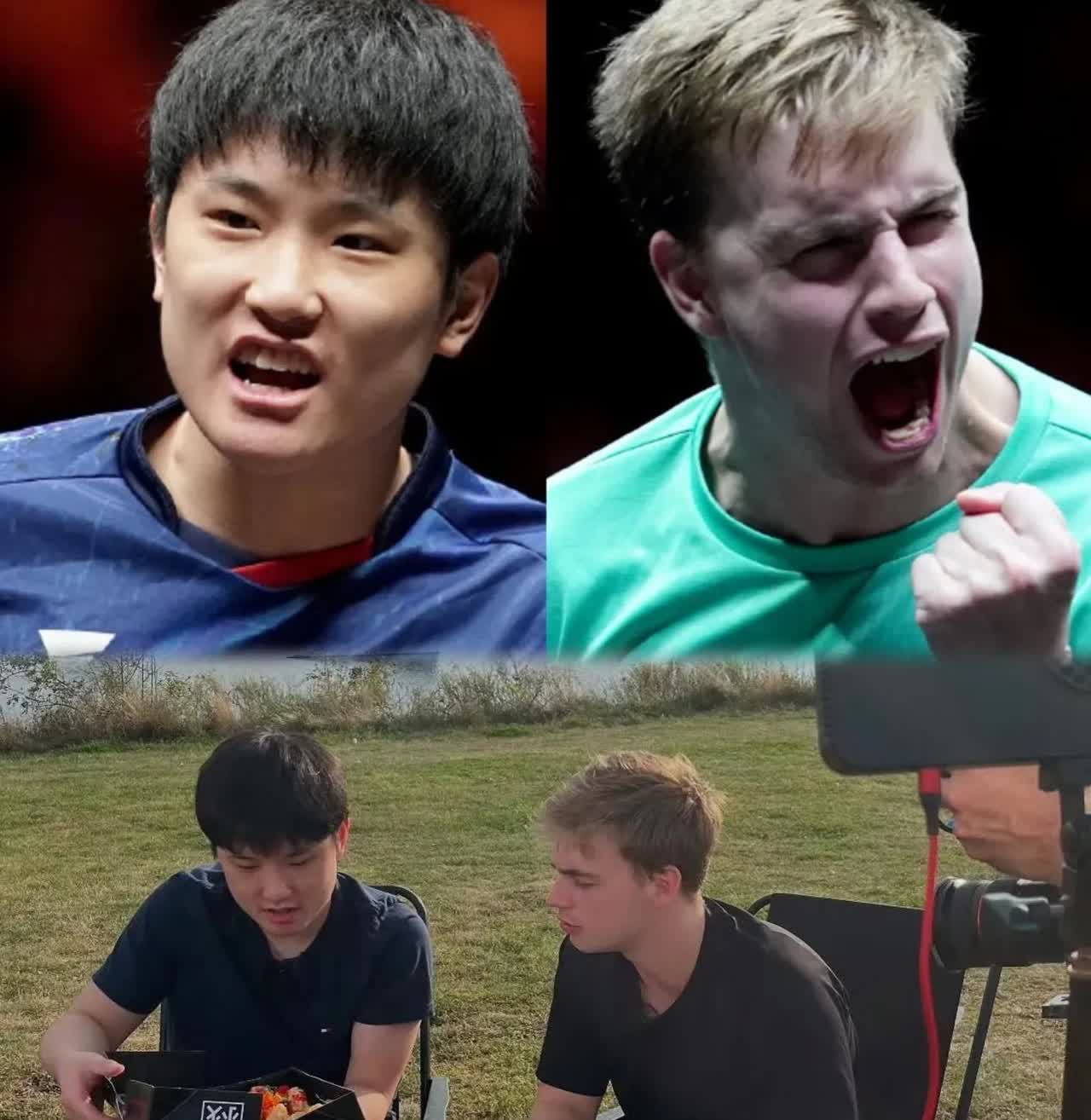 张本智和这次是真栽了！10：9领先的时候，眼看着要拿下，对手小莫突然往地板上