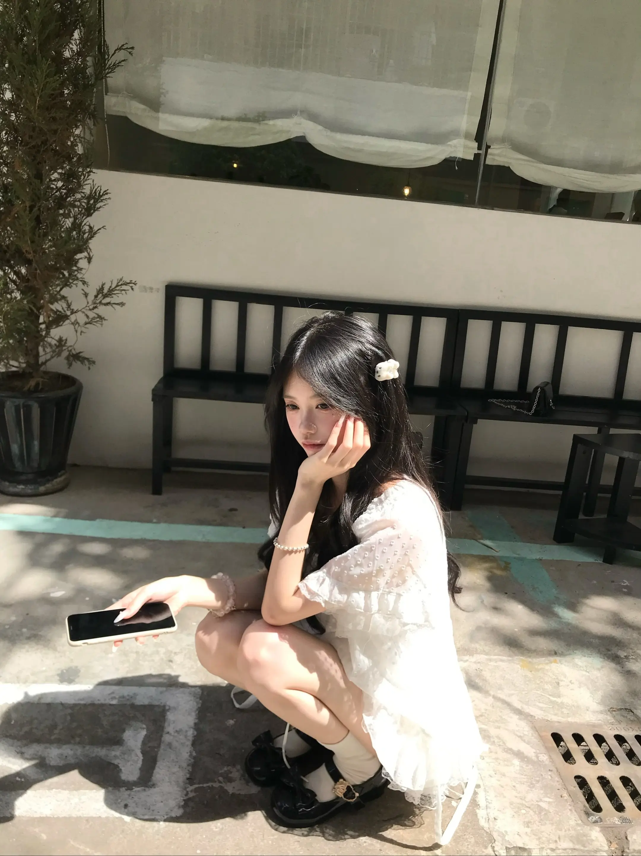 我可不可以帮你化妆 化妆途中脸上软软的是粉扑 你不要睁眼