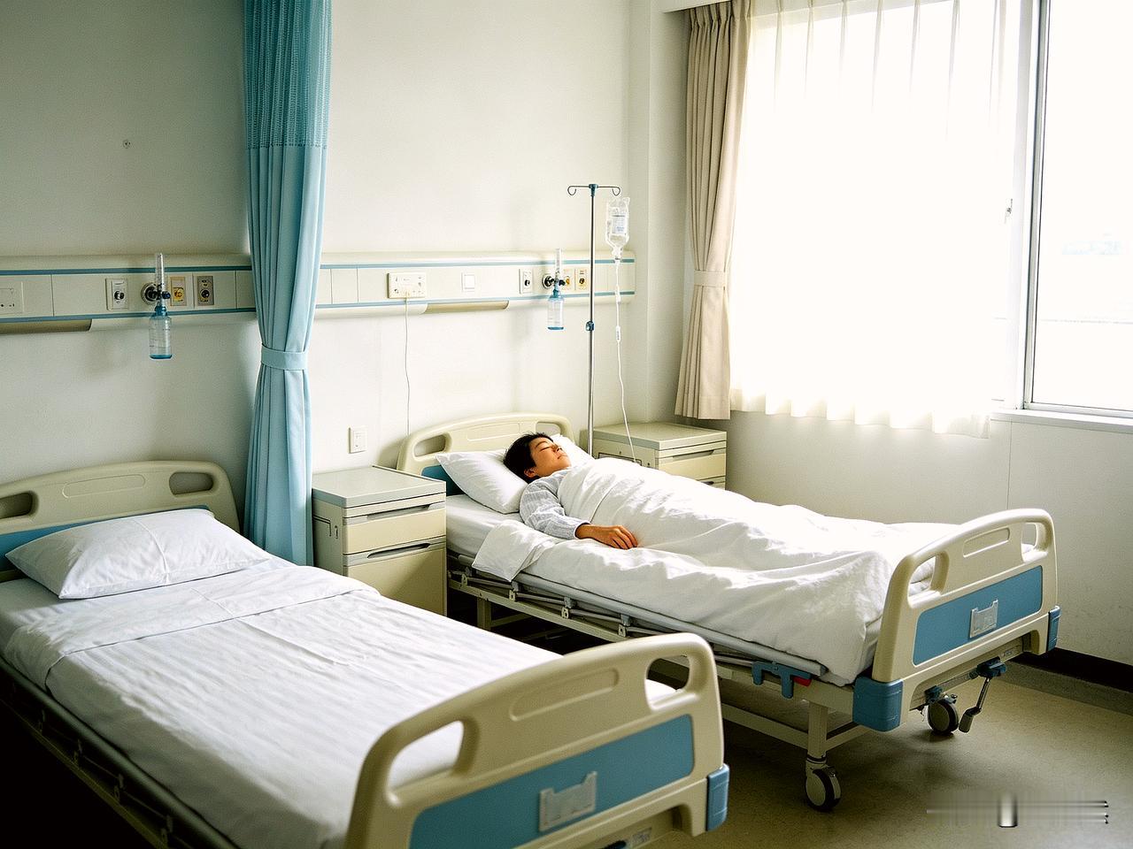 同病房住了一位66岁的乔先生，4天前做了磨玻璃结节切除手术，今天早上出院了。他来