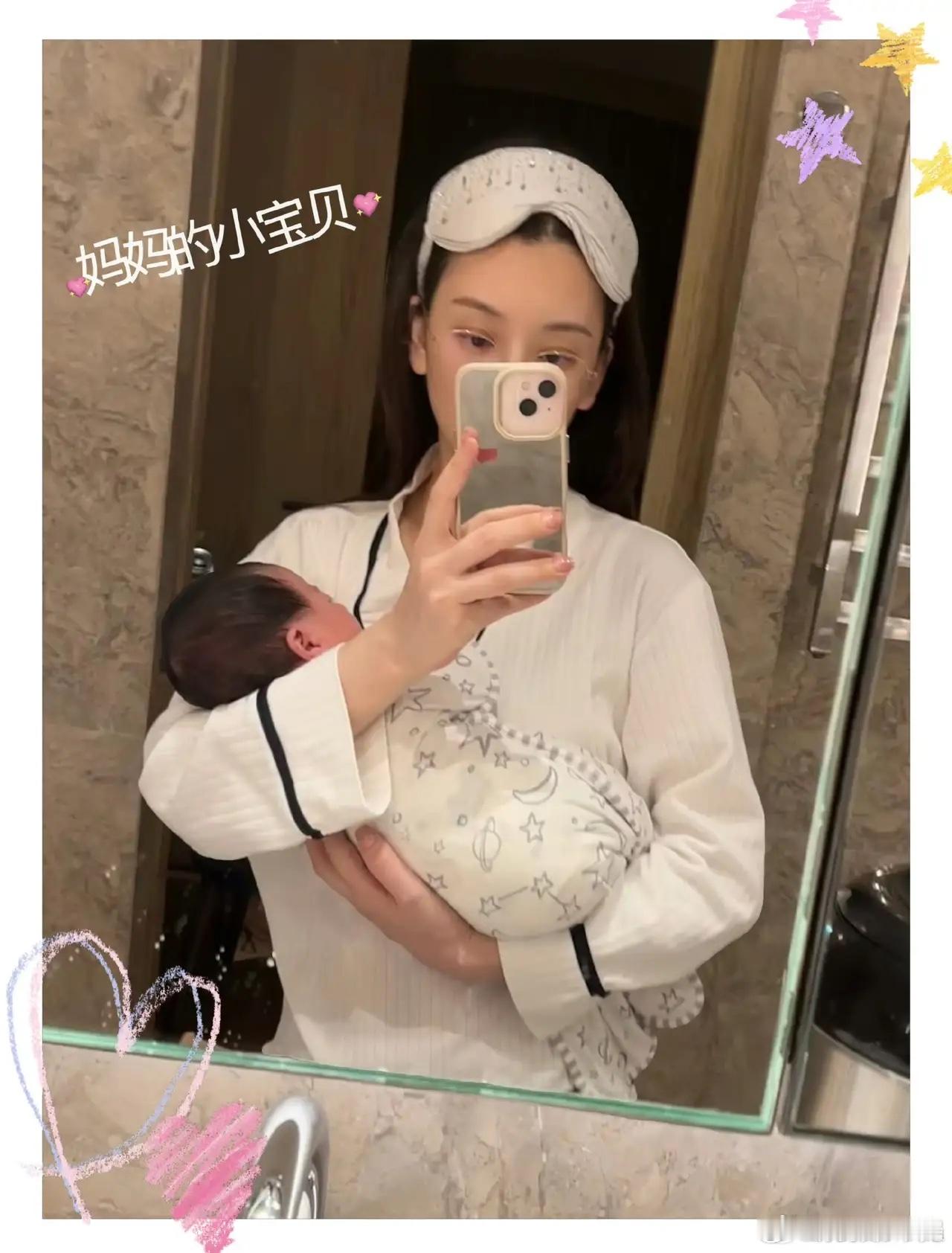 方媛罕见露面，她停更账号有一段时间了，原来坐月子去了，她晒出的是三胎女儿的满月照