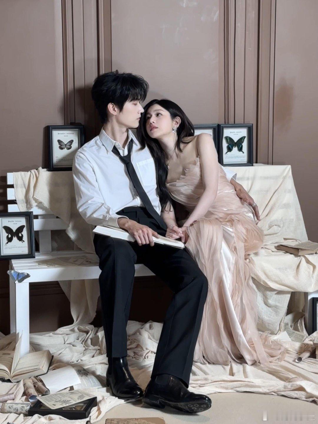 颜值双杀的氛围感狙击蝴蝶陈妍希周柯宇已嗑疯