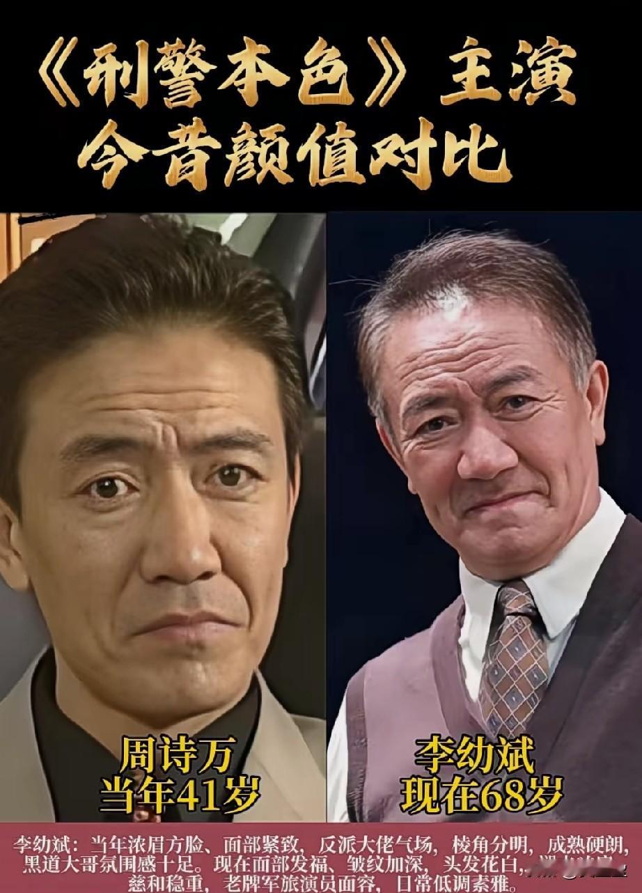 《刑警本色》主演颜值今昔对比谁更胜一筹？