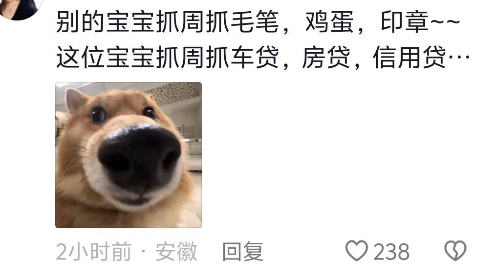 还有什么生日照是没见过的，这样的抓周一不小心就抓到房贷了