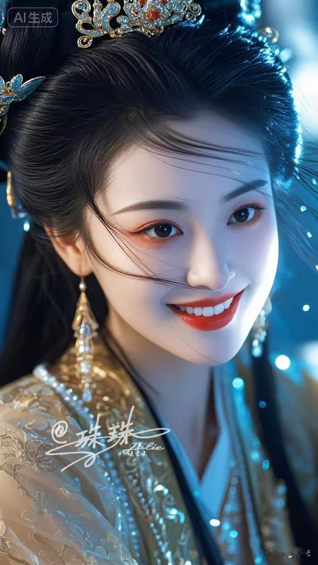 惊鸿暮春江南的雨巷，她撑着油纸伞缓步走来，瞬间让周遭的青砖黛瓦都失了颜色。