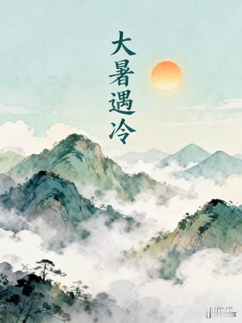 今天突然变冷，炎热的三伏天竟然只有二十一度，我昨晚没盖被，今早起床咳嗽流鼻涕感冒