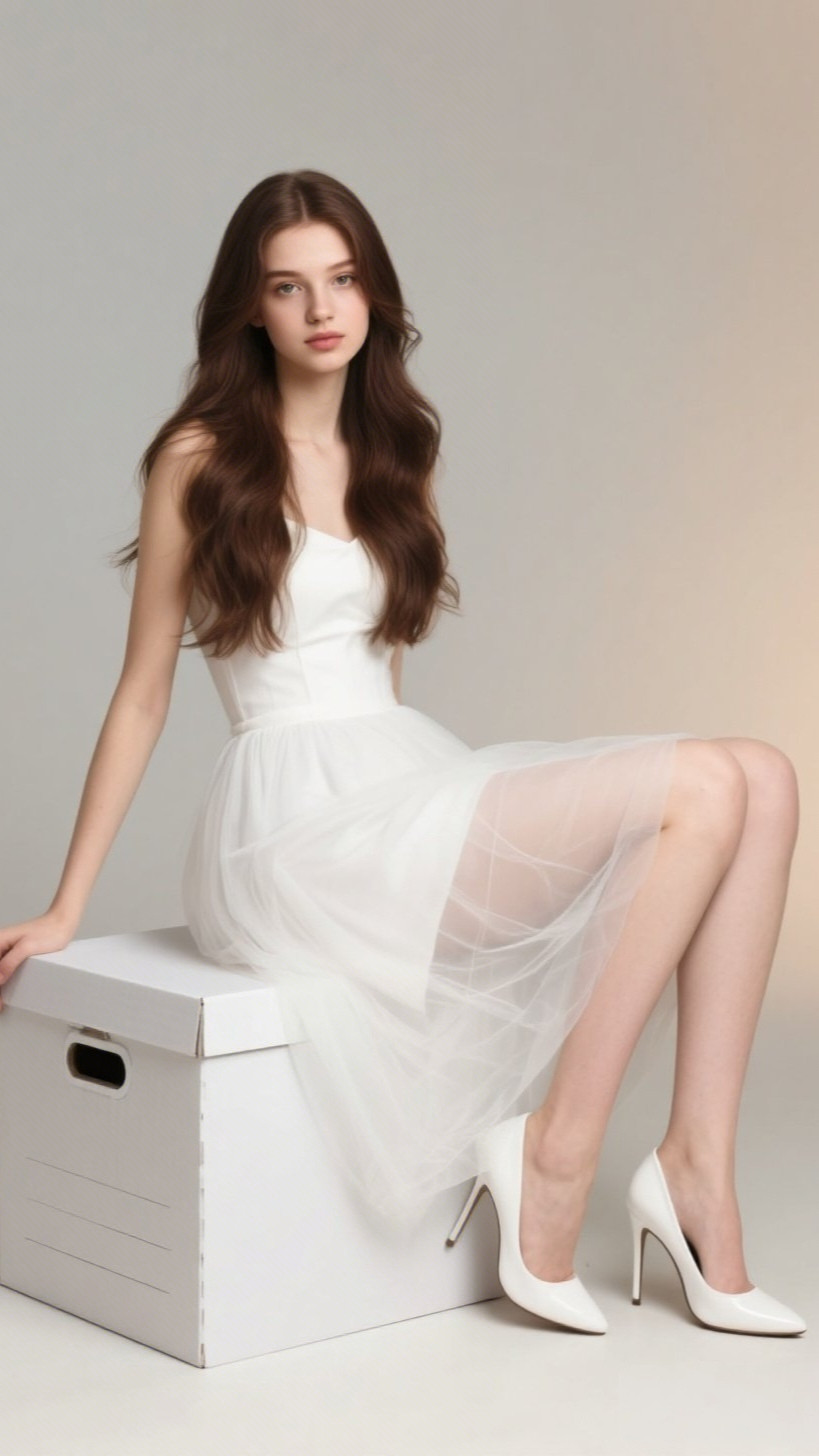 优雅白裙真的是女性魅力的绝佳体现。就像刘浩存穿上白裙，宛如仙女下凡，美...