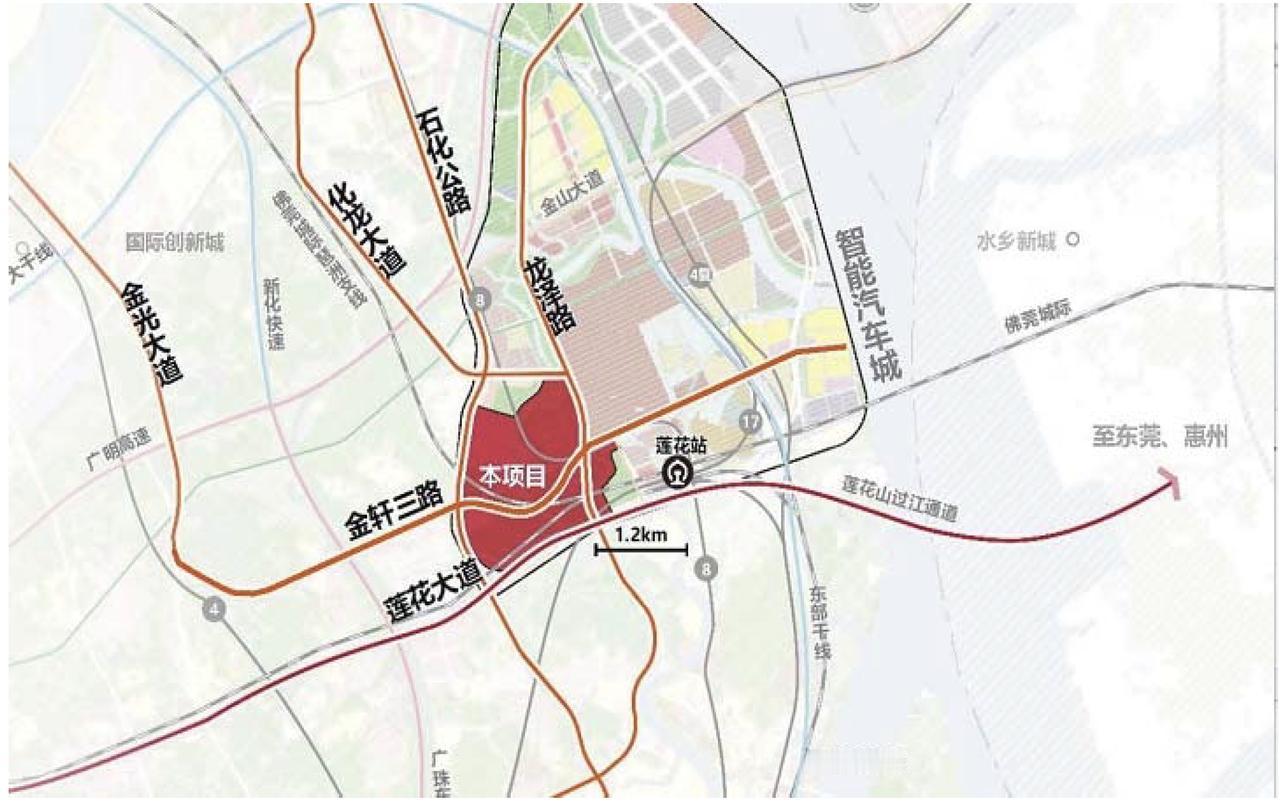 怒砸5.23亿！番禺区金轩三路将西延至石化大道。番禺汽车城A3地块金轩三路西延