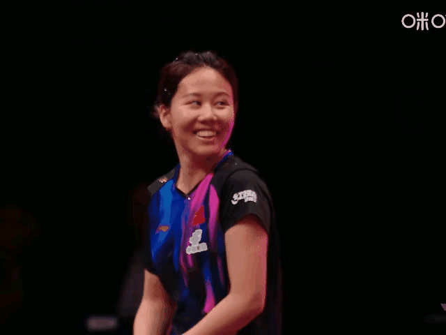 陈幸同笑了笑的那么甘甜，我却感动的的泪目了，经过和张本美和的7局苦战历练2个半小