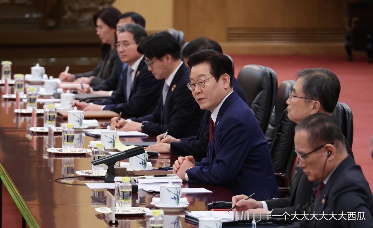 韩国总统李在明访华期间，三星、SK、现代汽车、LG四大财团领导人陪同随行，就