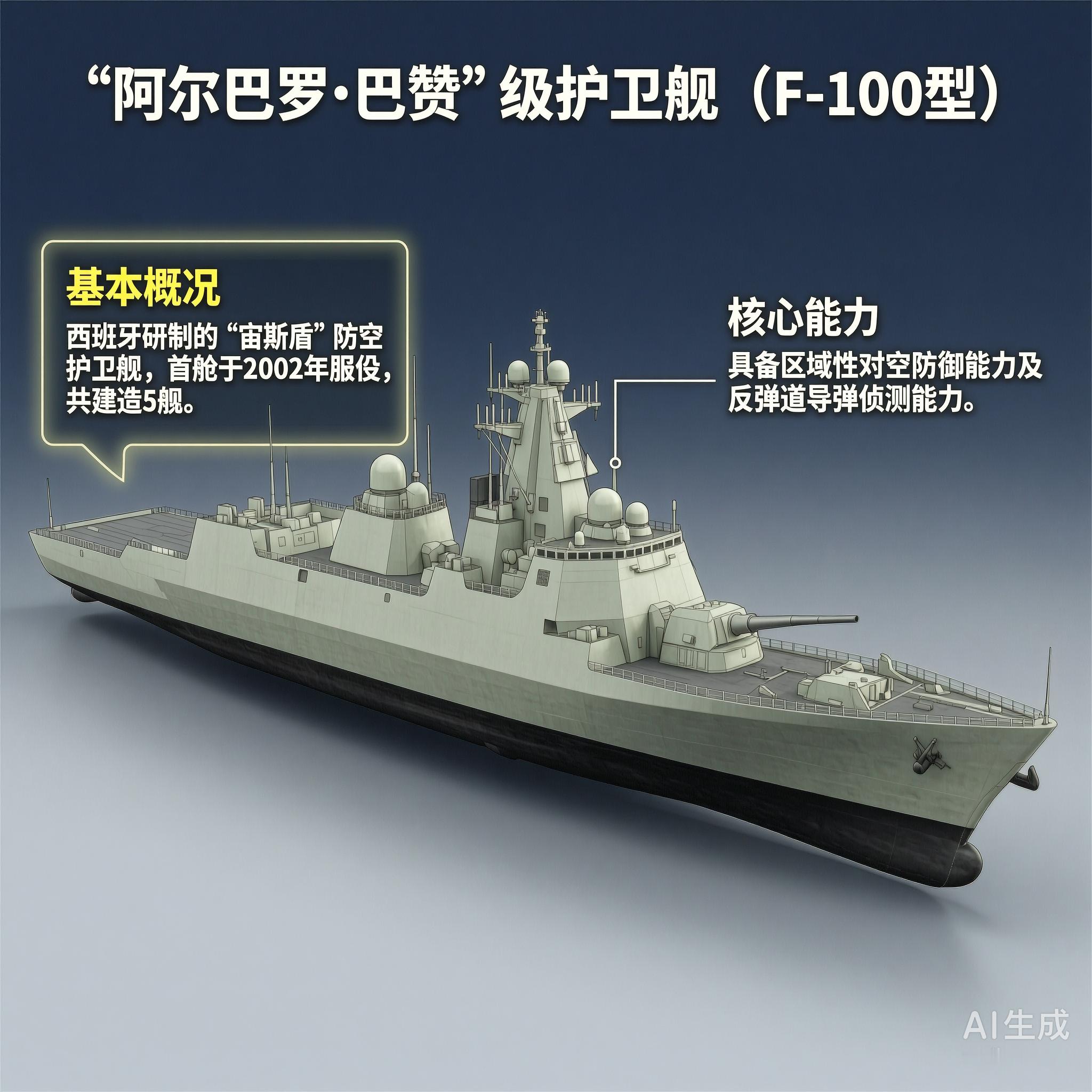 军事ai新视野西班牙“阿尔瓦罗·巴赞”级护卫舰“阿尔瓦罗·巴赞”级护卫舰是西班