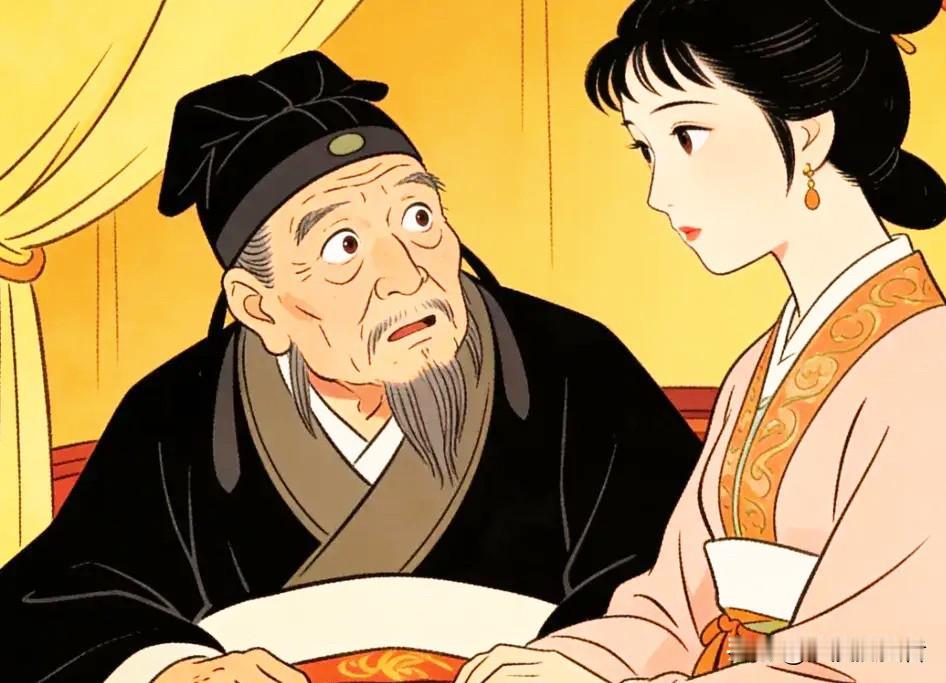 51岁的范仲淹娶了15岁的甄金莲，新婚当晚，巫山云雨后，范仲淹惊讶地问:“
