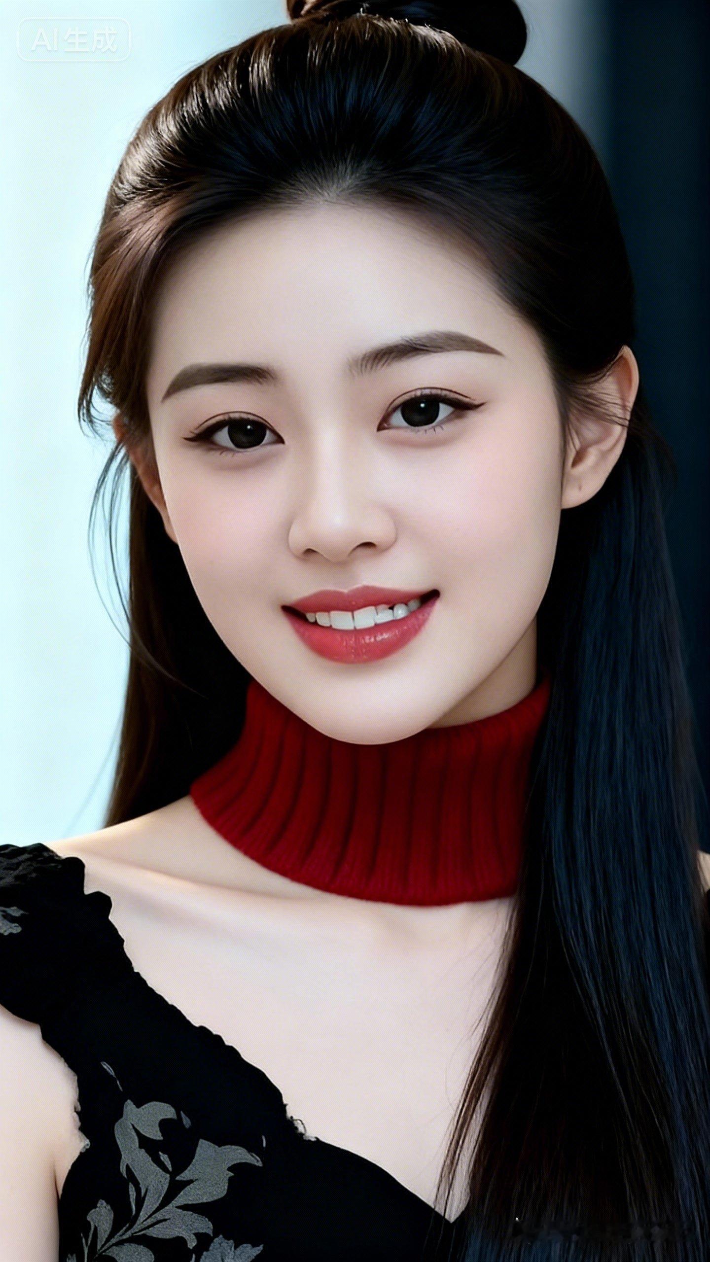 这个美女端庄、漂亮、人间精品！