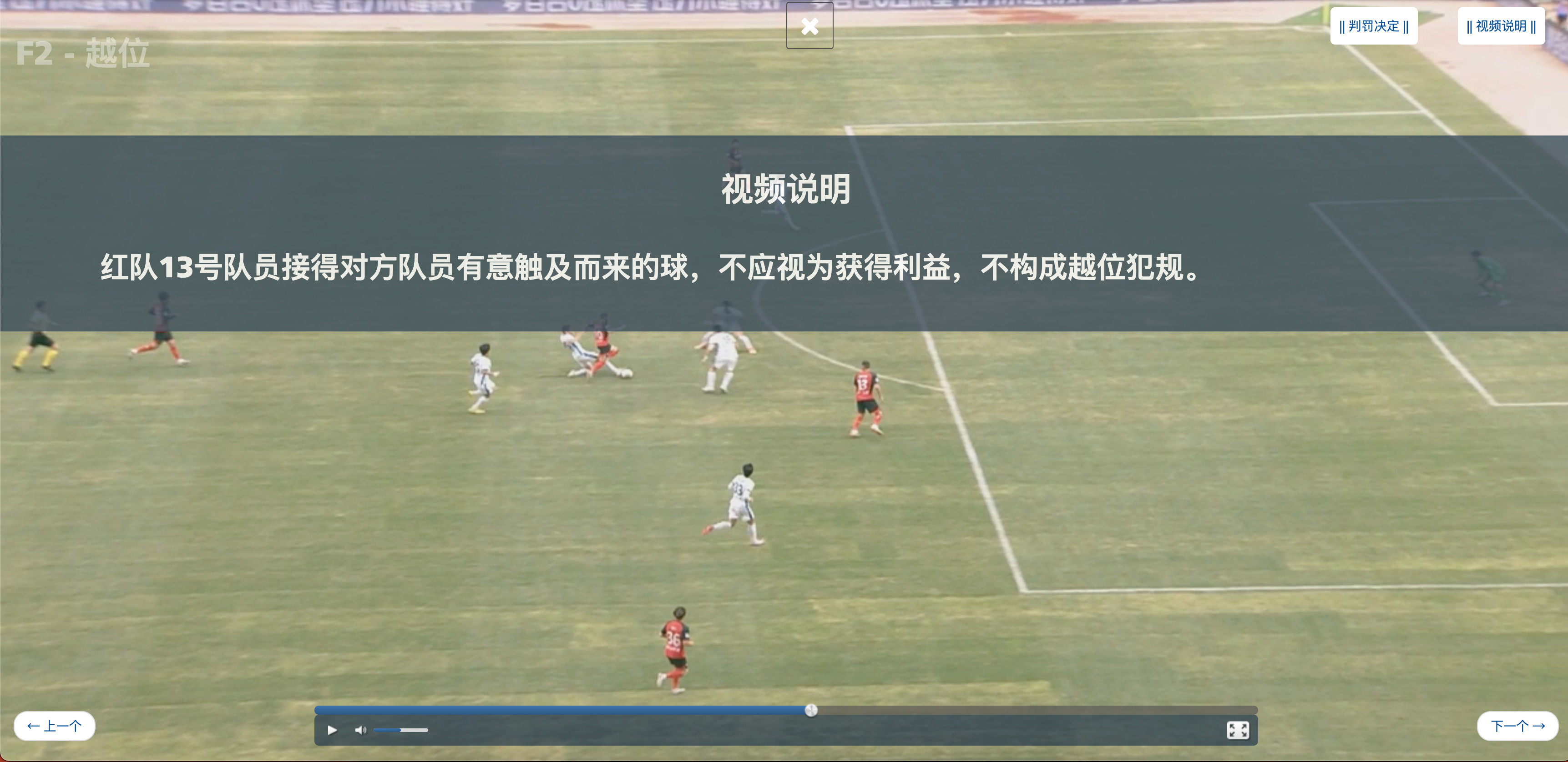关于谢文能进球越位的问题，参考中国足协赛季初发布的判罚统一尺度材料（2026年3